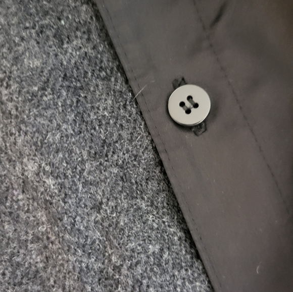 Black Michael Kors Lined Trench Coat Size SP - Picture 13 of 14